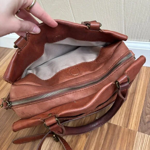 American Leather Co. Sequoia Satchel Purse Bag - Picture 9 of 13